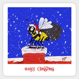 Ha bee christmas Sticker